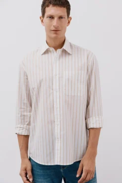 Hombre Cortefiel Camisas>Camisa rayas popelín