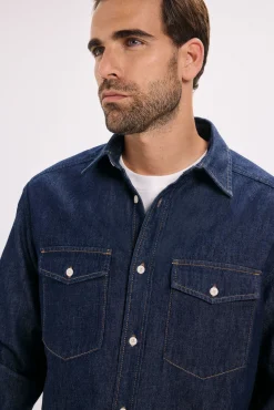 Hombre Jack & Jones Camisas>Camisa regular fit denim