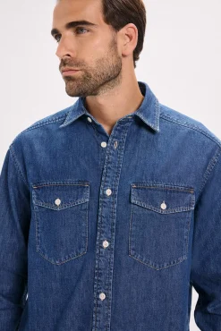 Hombre Jack & Jones Camisas>Camisa regular fit denim