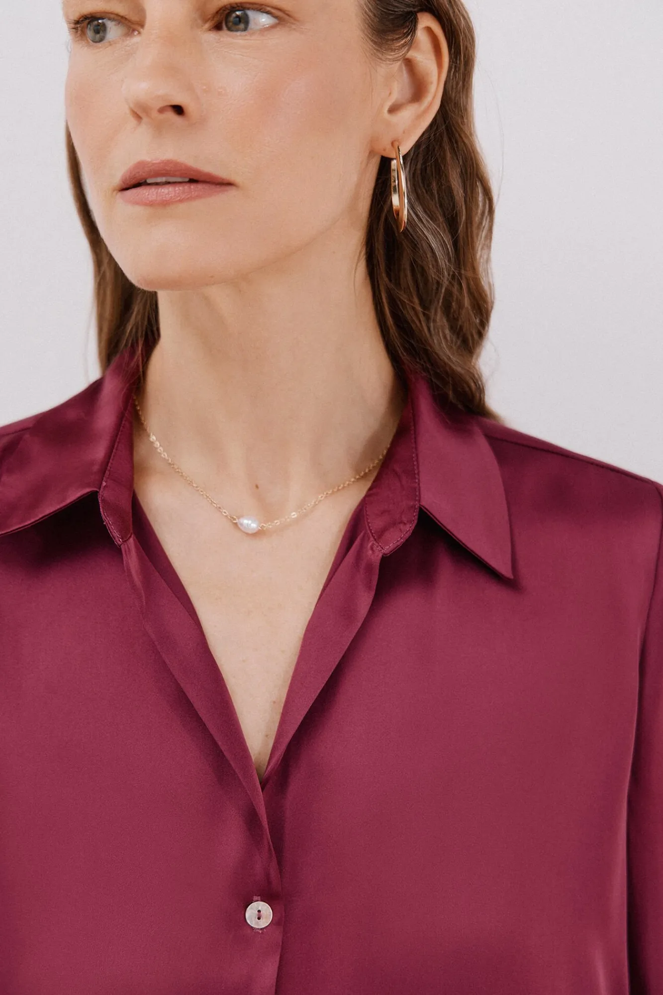 Mujer Cortefiel Blusas>Camisa satinada