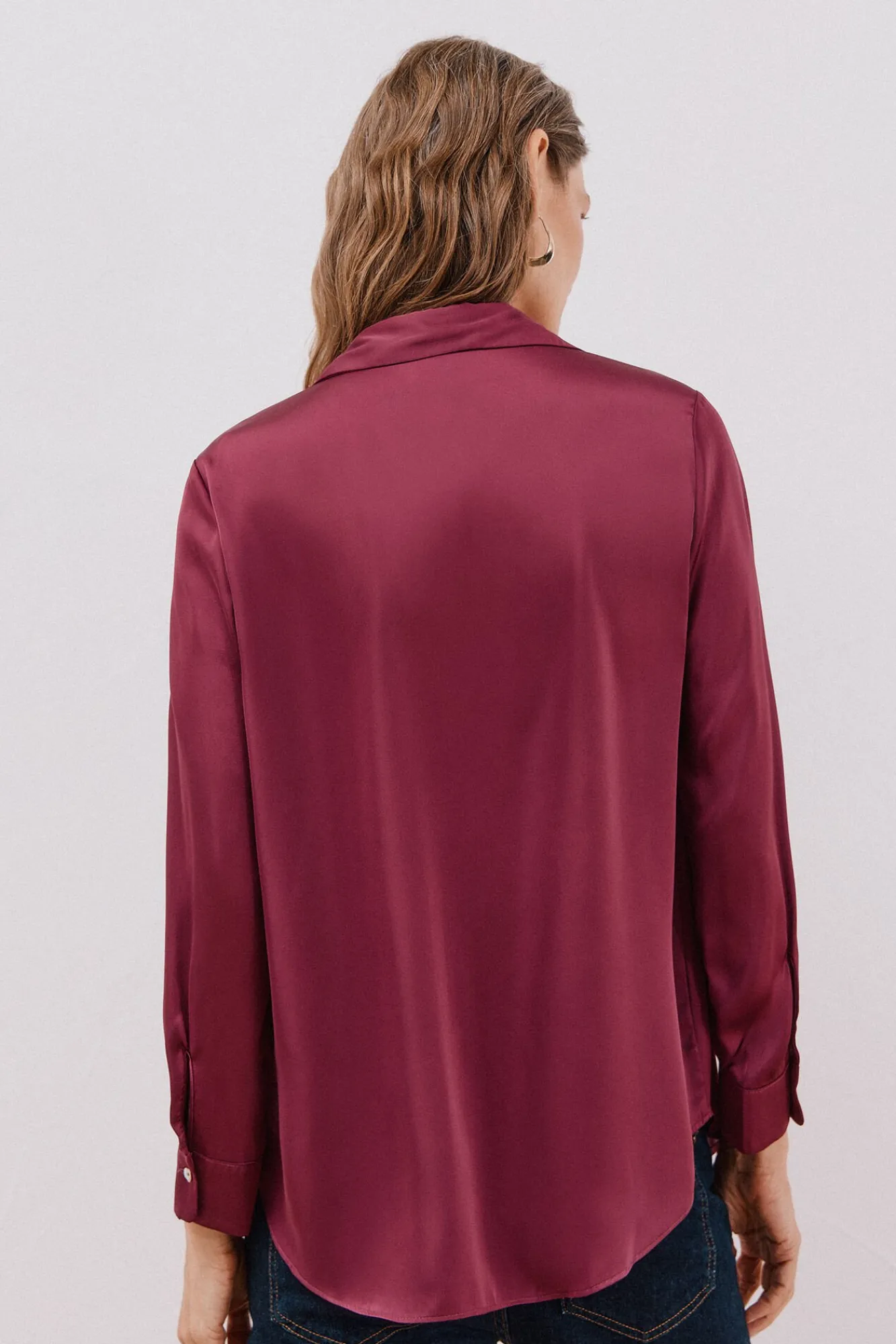 Mujer Cortefiel Blusas>Camisa satinada