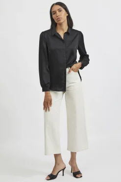 Mujer Vila Blusas>Camisa satinada