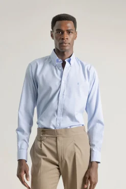 Hombre PuroEGO Camisas>Camisa slim fit pata de gallo