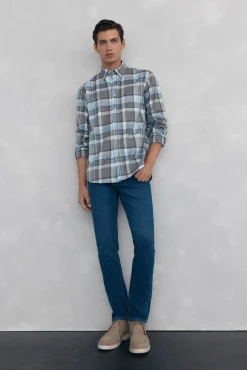 Hombre Pedro del Hierro Camisas>Camisa twill cuadros