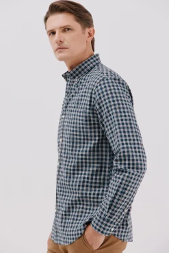 Hombre Cortefiel Camisas>Camisa twill cuadros