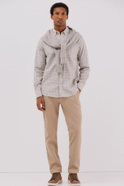 Hombre Cortefiel Camisas>Camisa twill cuadros
