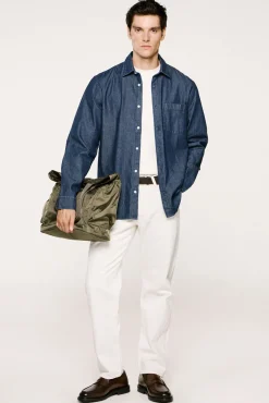 Hombre Selected Camisas>Camisa vaquera ligera 100% algodón orgánico.