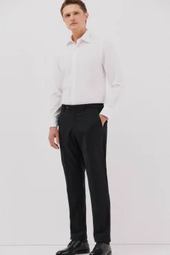 Hombre Cortefiel Camisas De Vestir|Camisas>Camisa vestir lisa algodón tencel