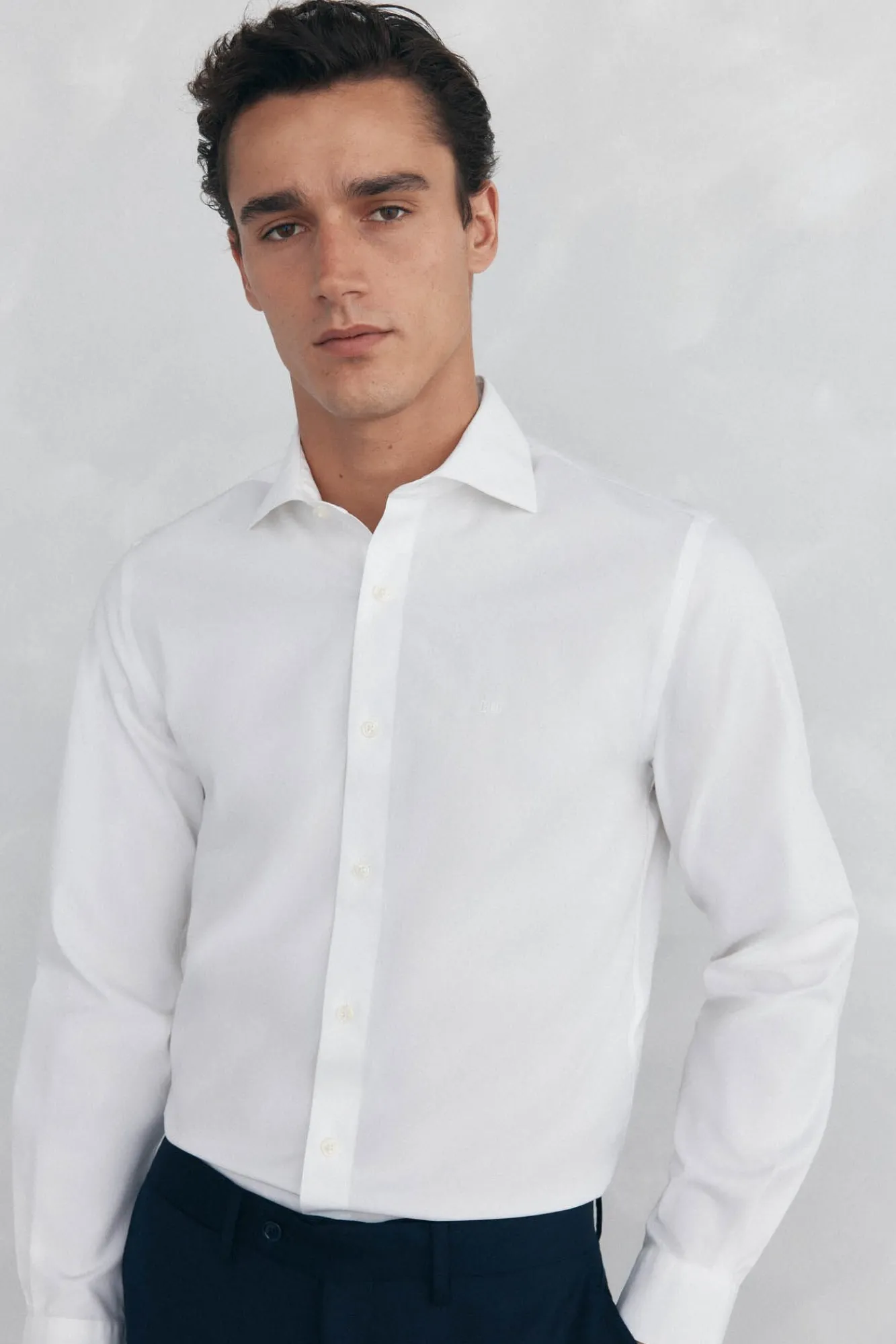 Hombre Pedro del Hierro Camisas De Vestir|Camisas>Camisa vestir lisa non iron + antimanchas slim fit