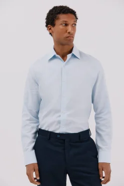 Hombre Cortefiel Camisas De Vestir|Camisas>Camisa vestir pata de gallo algodón tencel