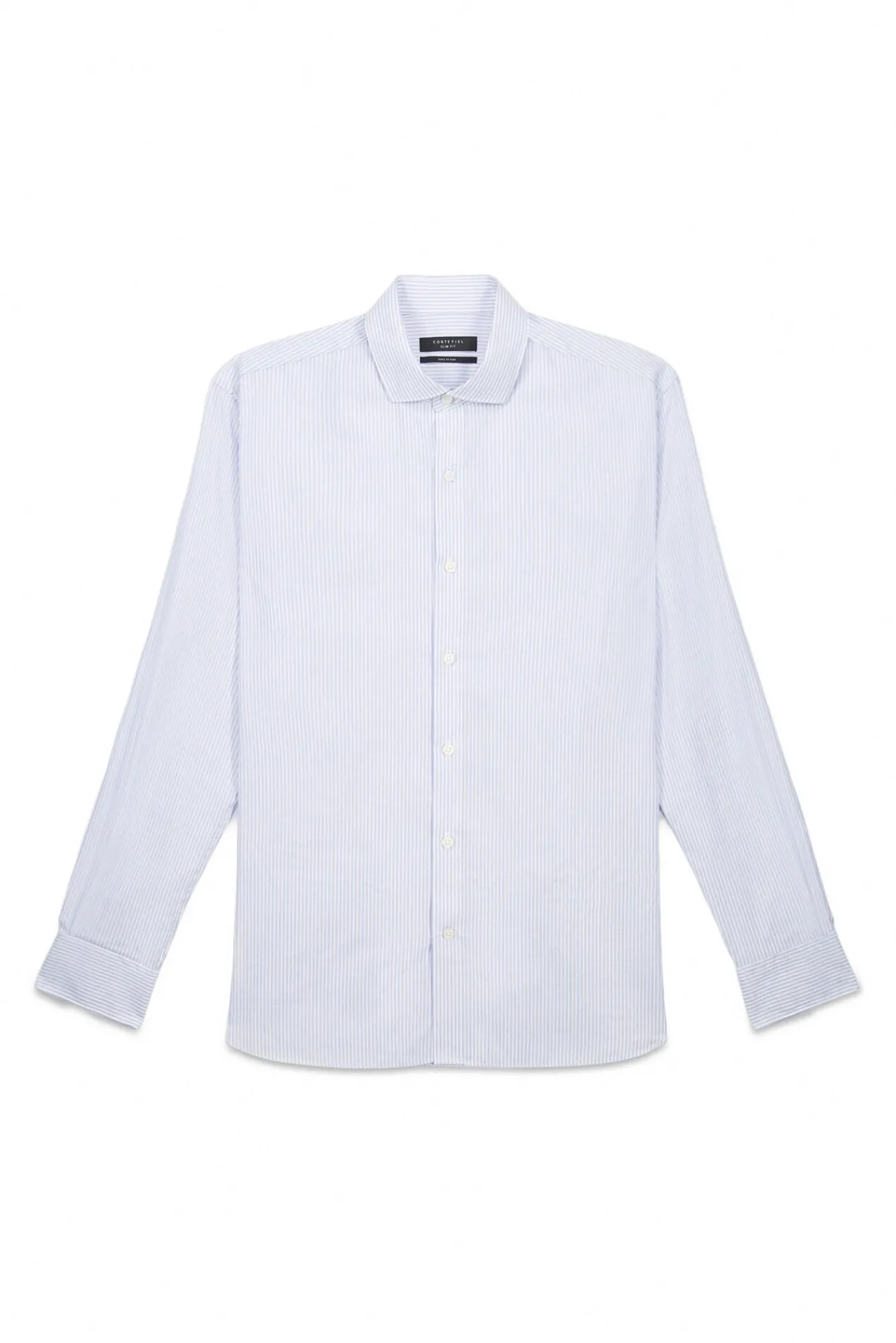 Hombre Cortefiel Camisas De Vestir|Camisas>Camisa vestir rayas slim fit fácil plancha