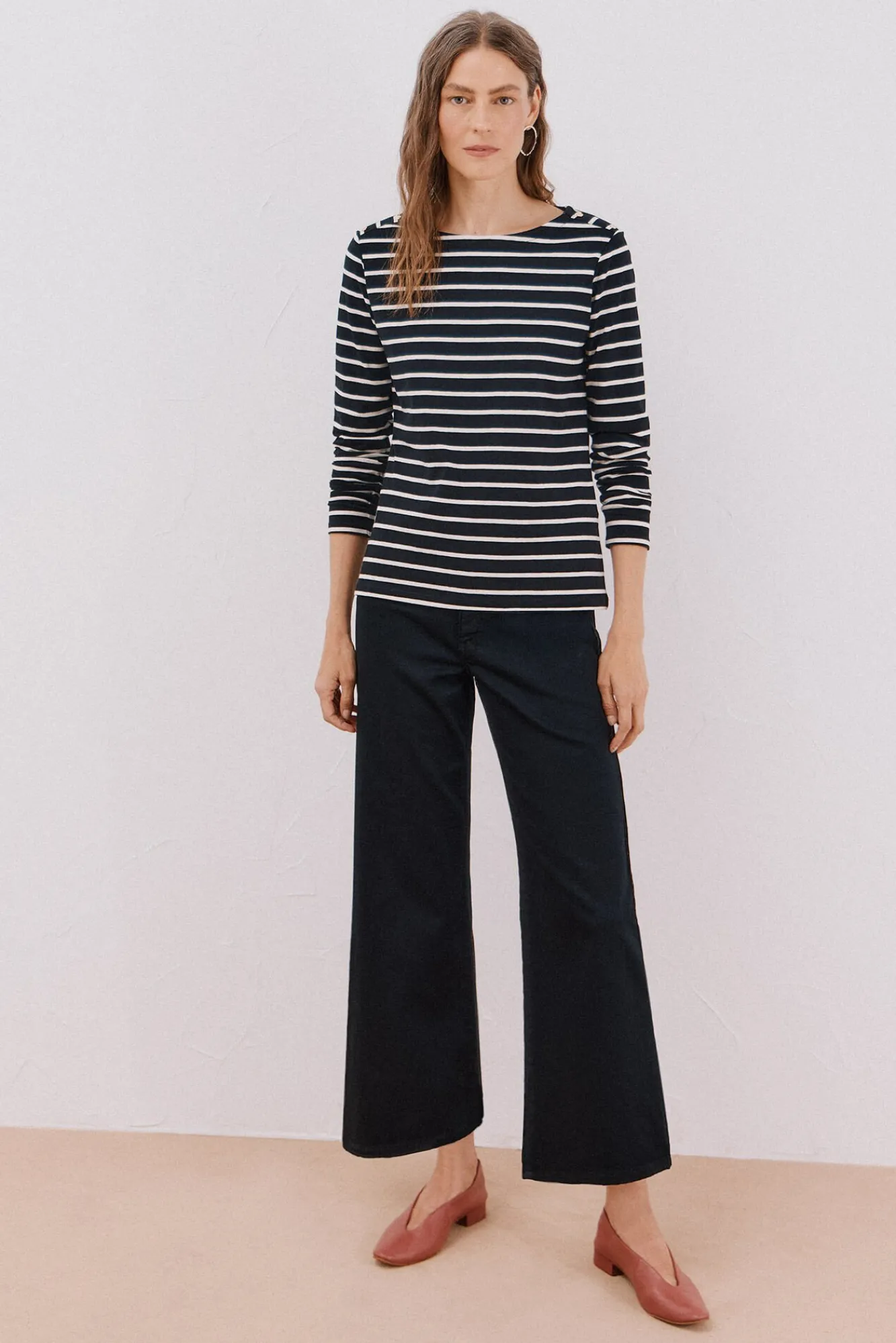 Mujer Cortefiel Camisetas>Camiseta barco botones