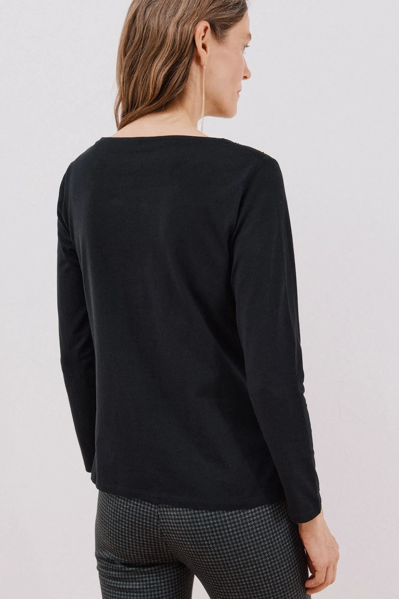 Mujer Cortefiel Camisetas>Camiseta barco botones