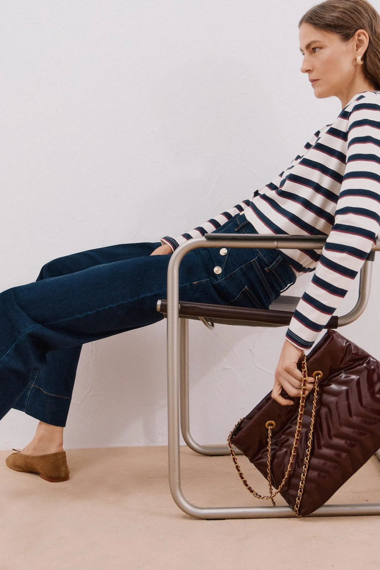 Mujer Cortefiel Camisetas>Camiseta barco botones