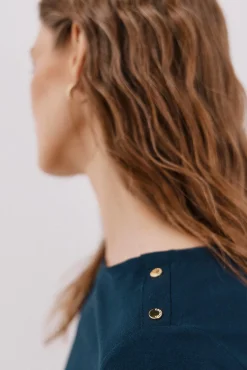 Mujer Cortefiel Camisetas>Camiseta barco botones