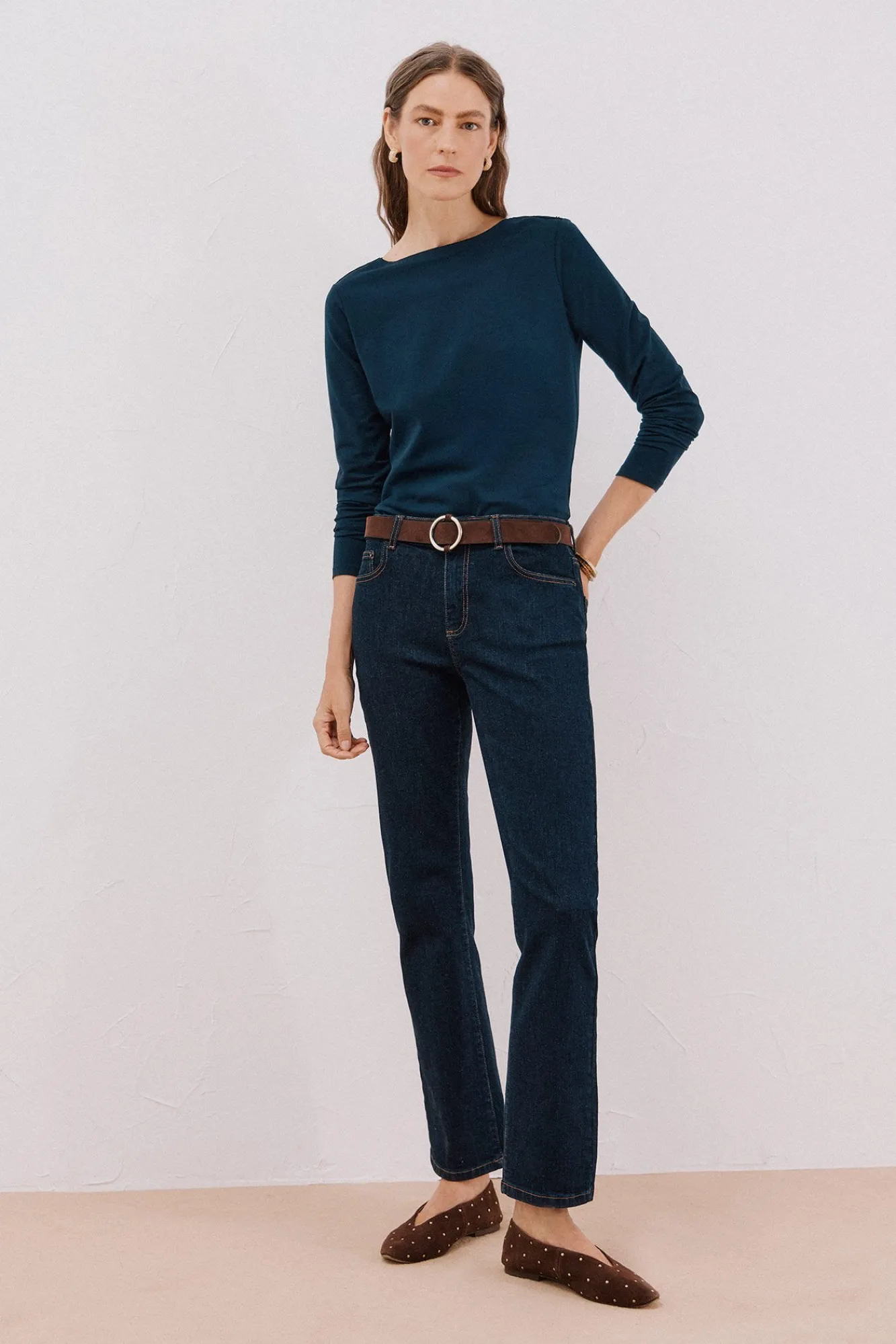 Mujer Cortefiel Camisetas>Camiseta barco botones