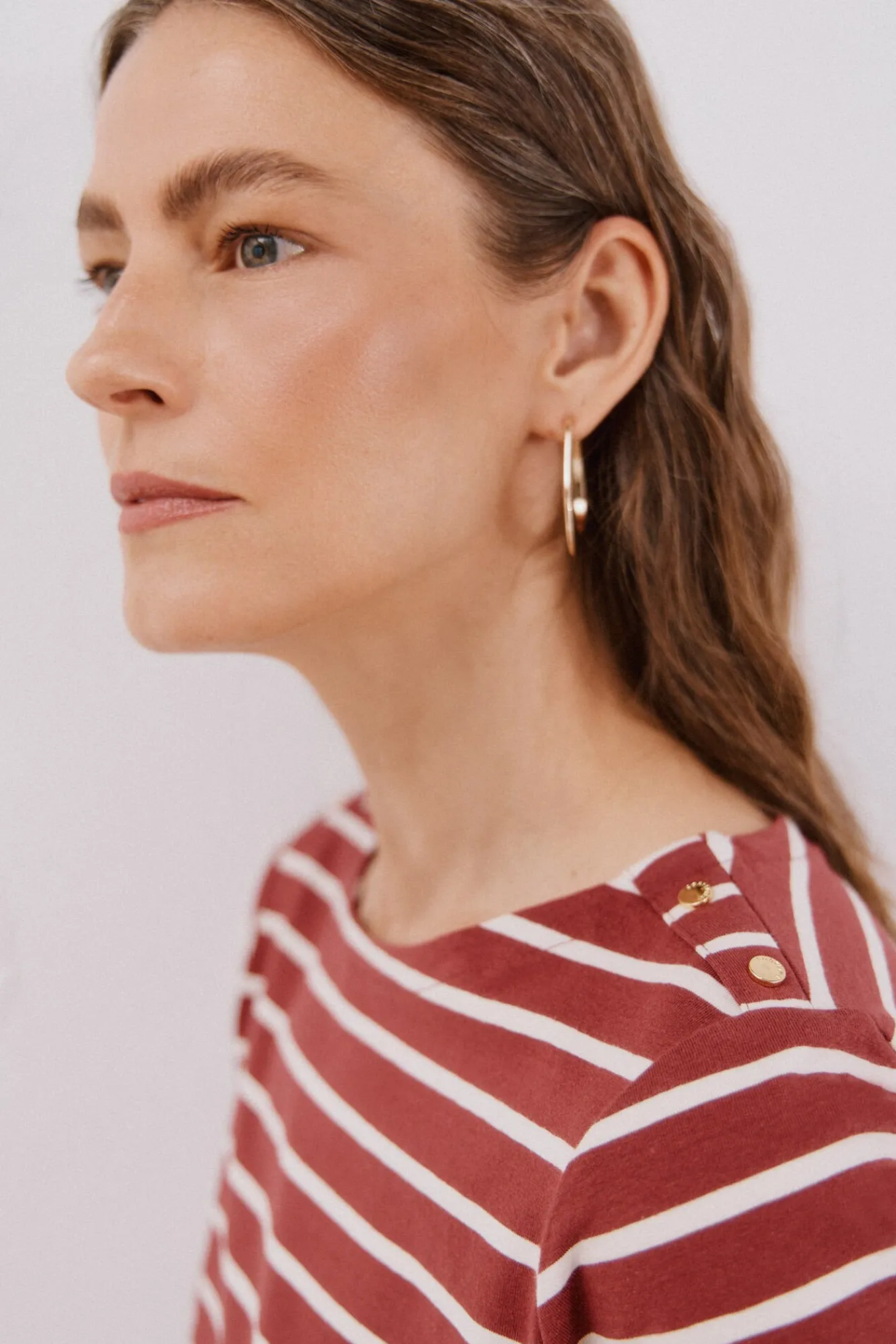 Mujer Cortefiel Camisetas>Camiseta barco botones