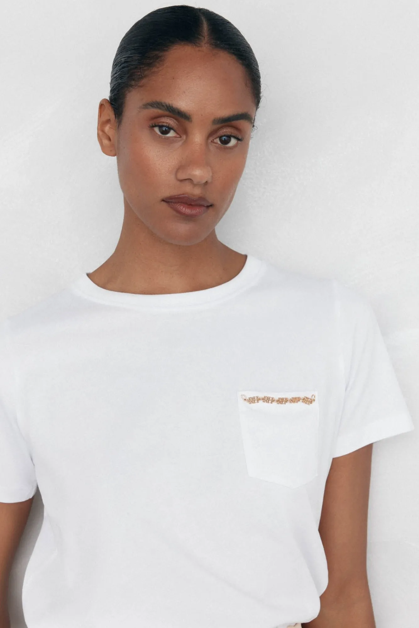 Mujer Pedro del Hierro Camisetas>Camiseta bolsillo cadena