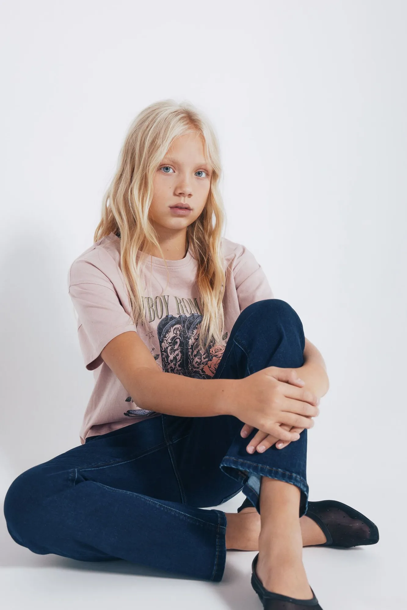 Niños Springfield Kids Camisetas>Camiseta botas cowboy niña