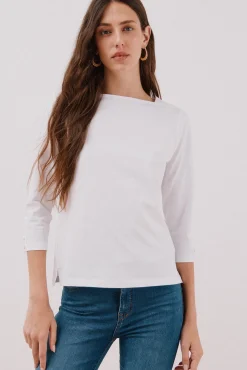 Mujer Cortefiel Camisetas>Camiseta básica barco