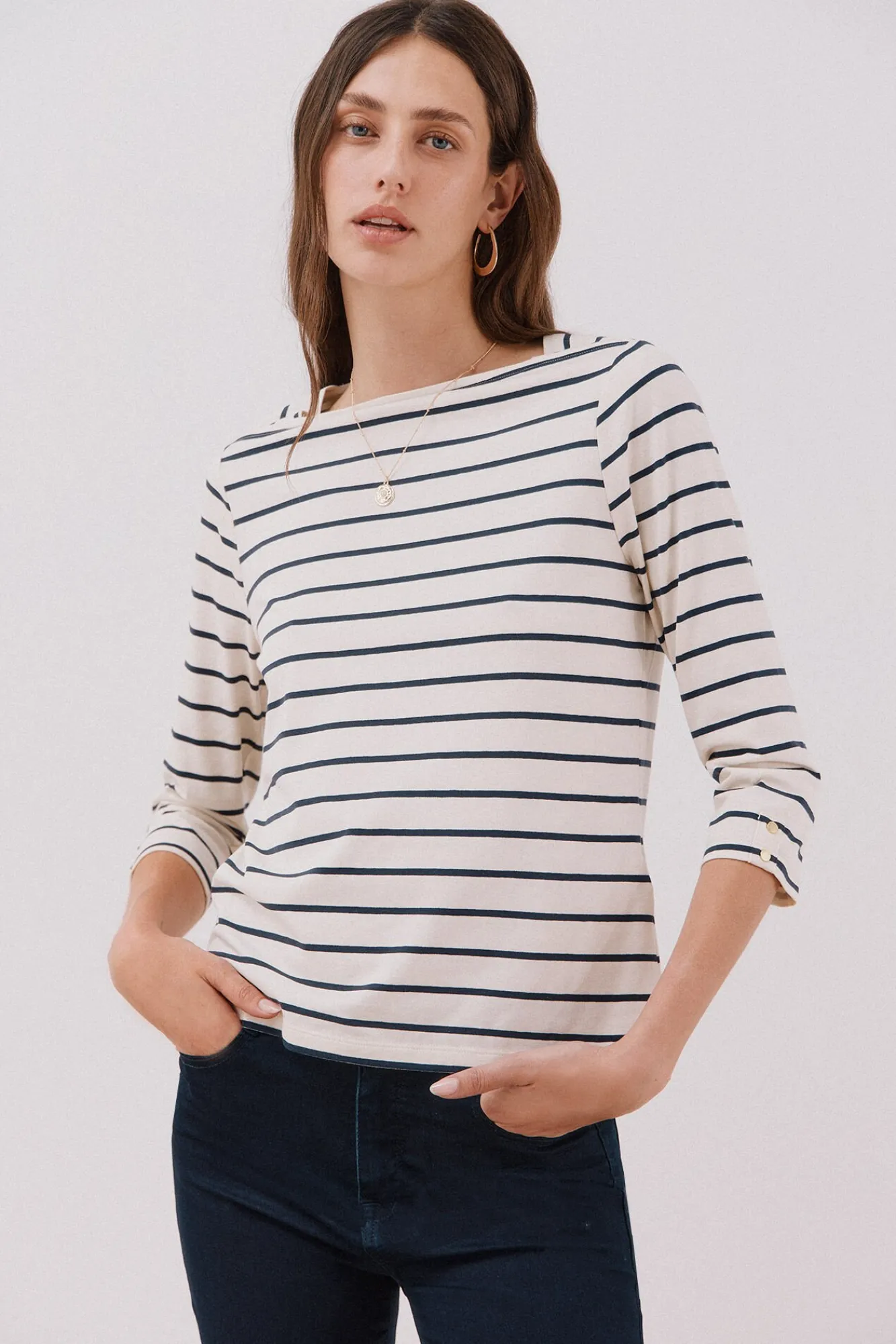 Mujer Cortefiel Camisetas>Camiseta básica barco