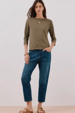 Mujer Cortefiel Camisetas>Camiseta básica barco