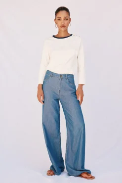 Mujer Cortefiel Camisetas>Camiseta básica botones dorados