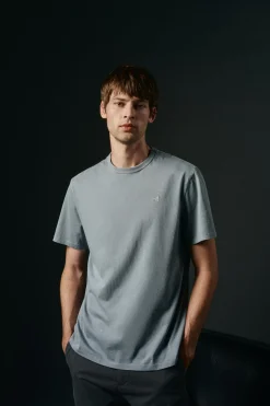 Hombre OOTO Camisetas>Camiseta básica con bordado avión