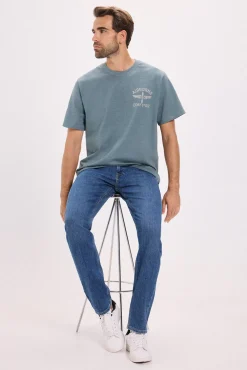 Hombre Jack & Jones Camisetas>Camiseta básica con estampado frontal