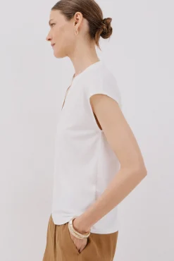 Mujer Cortefiel Camisetas>Camiseta básica cuello mao desmentido