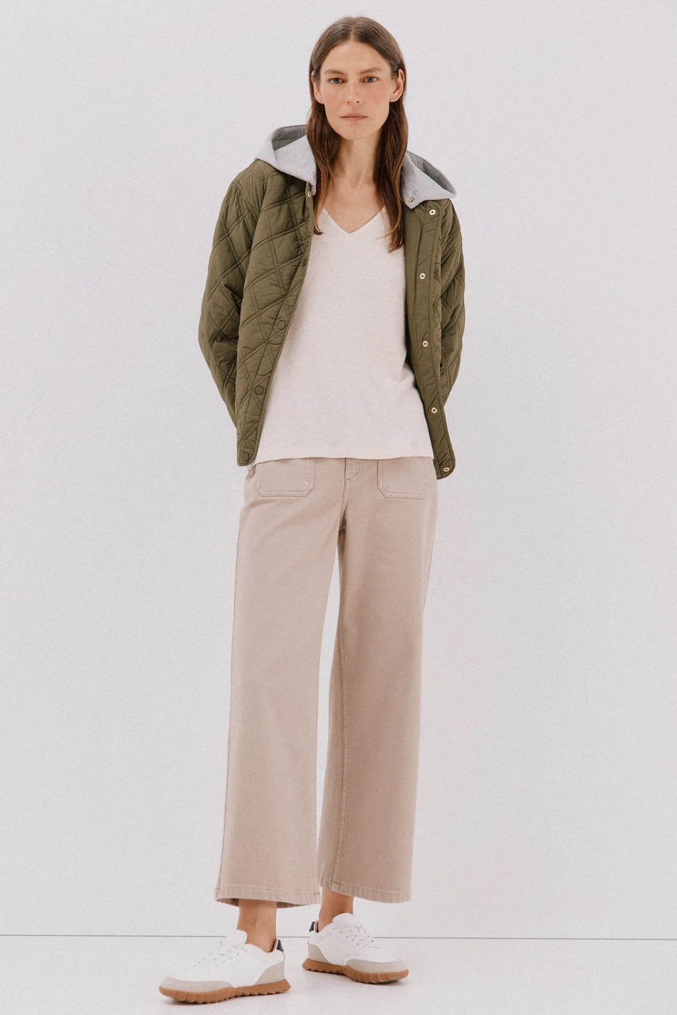 Mujer Cortefiel Camisetas>Camiseta básica cuello pico