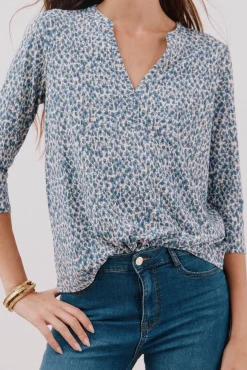 Mujer Cortefiel Camisetas>Camiseta básica escote mão