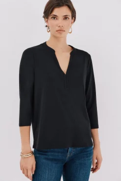 Mujer Cortefiel Camisetas>Camiseta básica escote mão