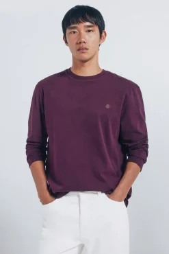 Hombre Springfield Camisetas>Camiseta básica manga larga acabado suave