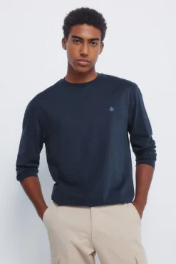 Hombre Springfield Camisetas>Camiseta básica manga larga acabado suave