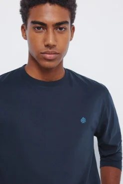Hombre Springfield Camisetas>Camiseta básica manga larga acabado suave