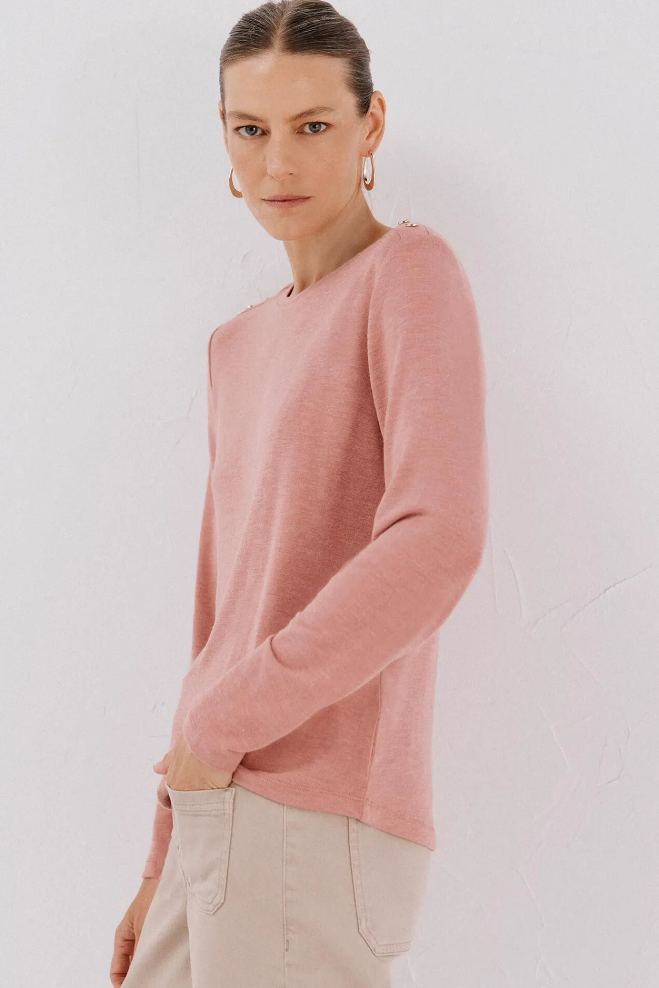 Mujer Cortefiel Camisetas>Camiseta caja botones