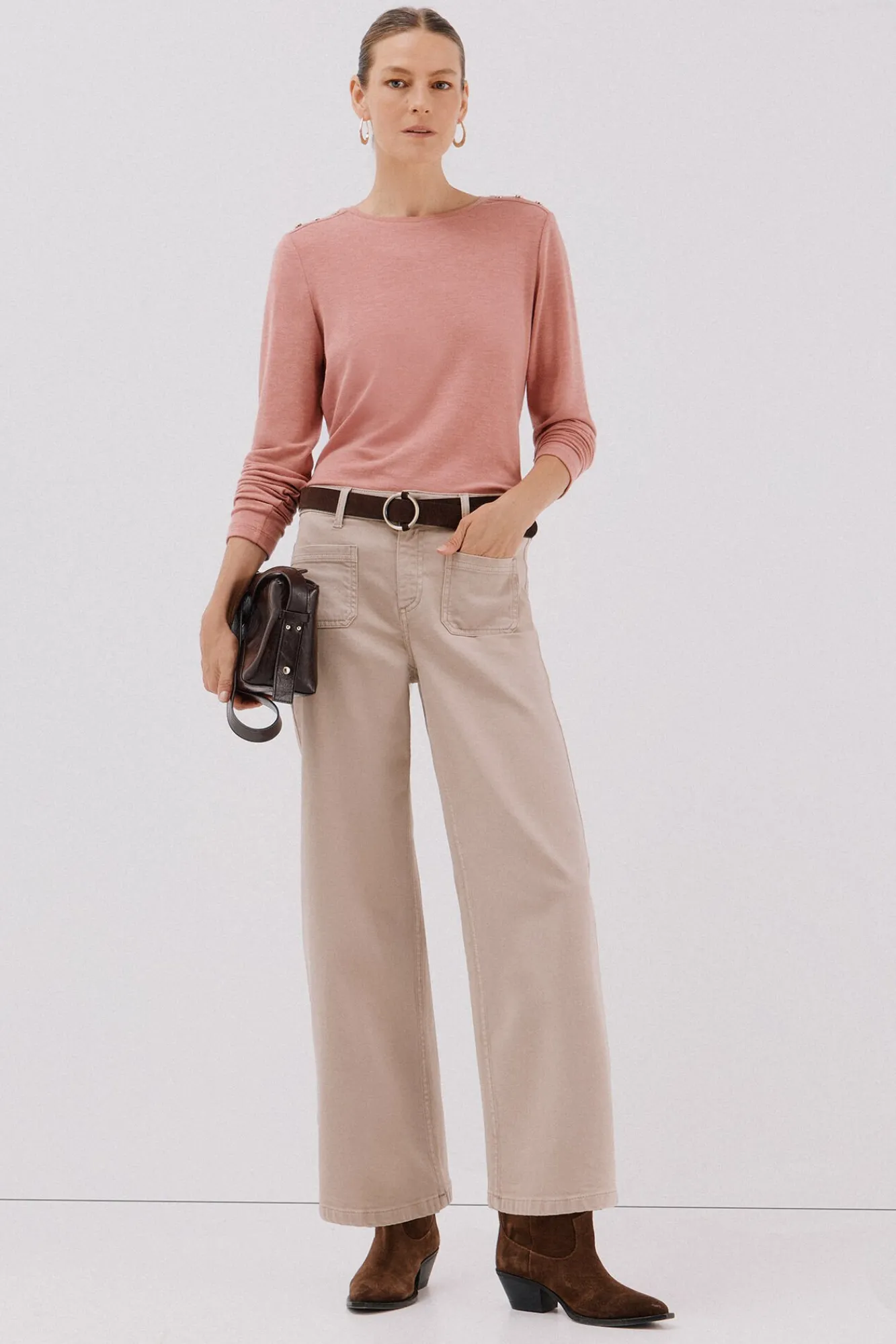 Mujer Cortefiel Camisetas>Camiseta caja botones