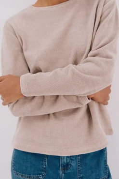 Mujer Cortefiel Camisetas>Camiseta chenilla rayas