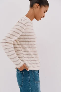 Mujer Cortefiel Camisetas>Camiseta chenilla rayas