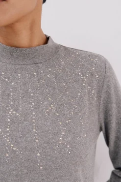 Mujer Cortefiel Camisetas>Camiseta con detalle strass