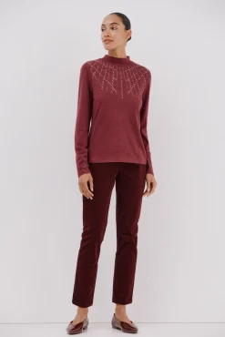 Mujer Cortefiel Camisetas>Camiseta con detalle strass