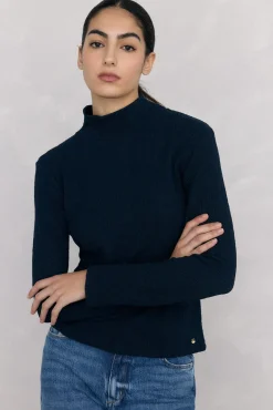 Mujer Pedro del Hierro Camisetas>Camiseta cuello alto arrugada