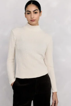 Mujer Pedro del Hierro Camisetas>Camiseta cuello alto arrugada