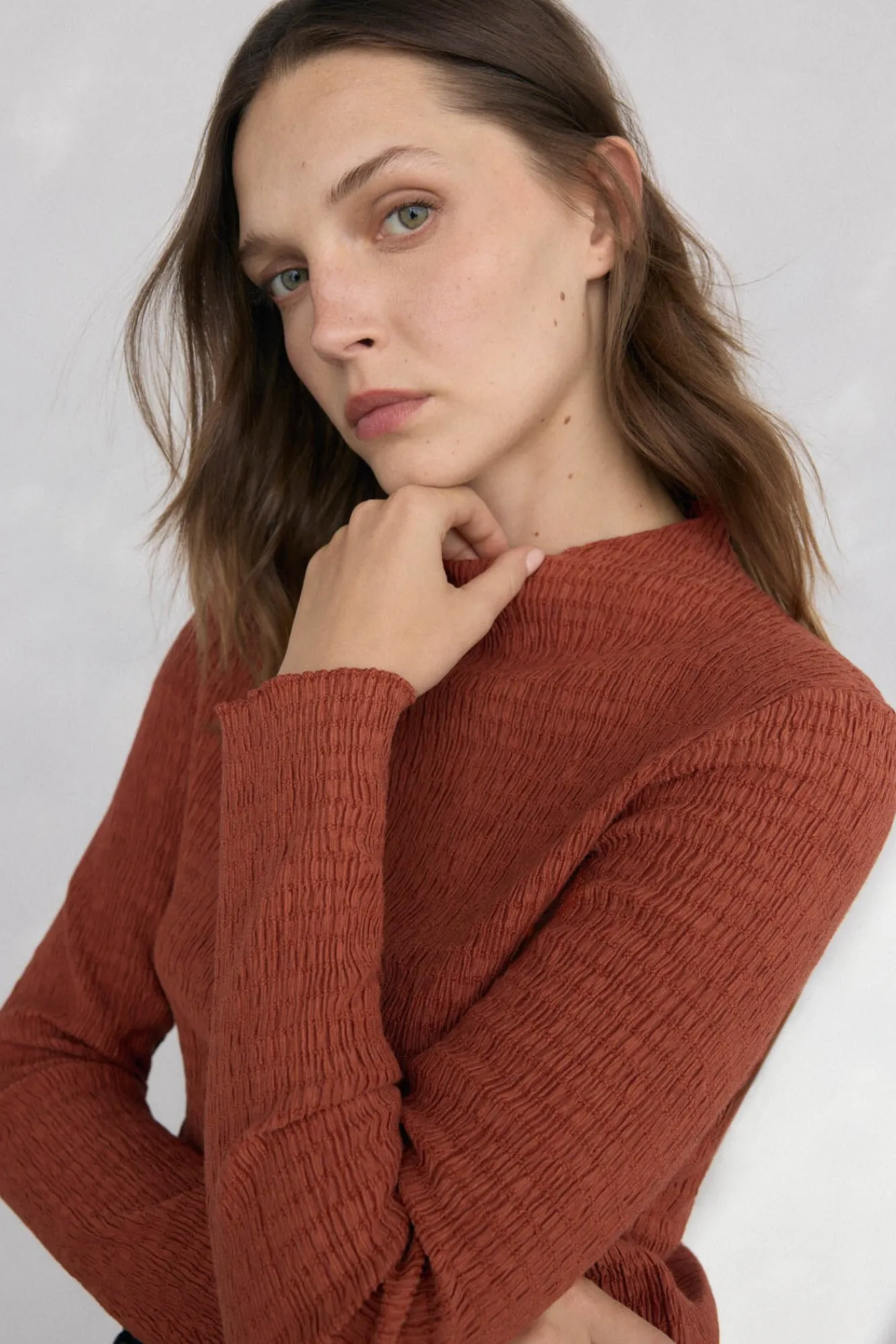 Mujer Pedro del Hierro Camisetas>Camiseta cuello chimenea estructura