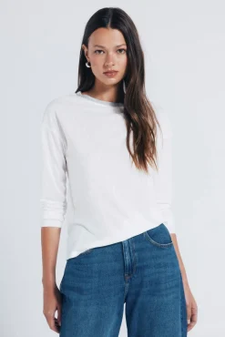 Mujer Springfield Camisetas>Camiseta cuello lurex