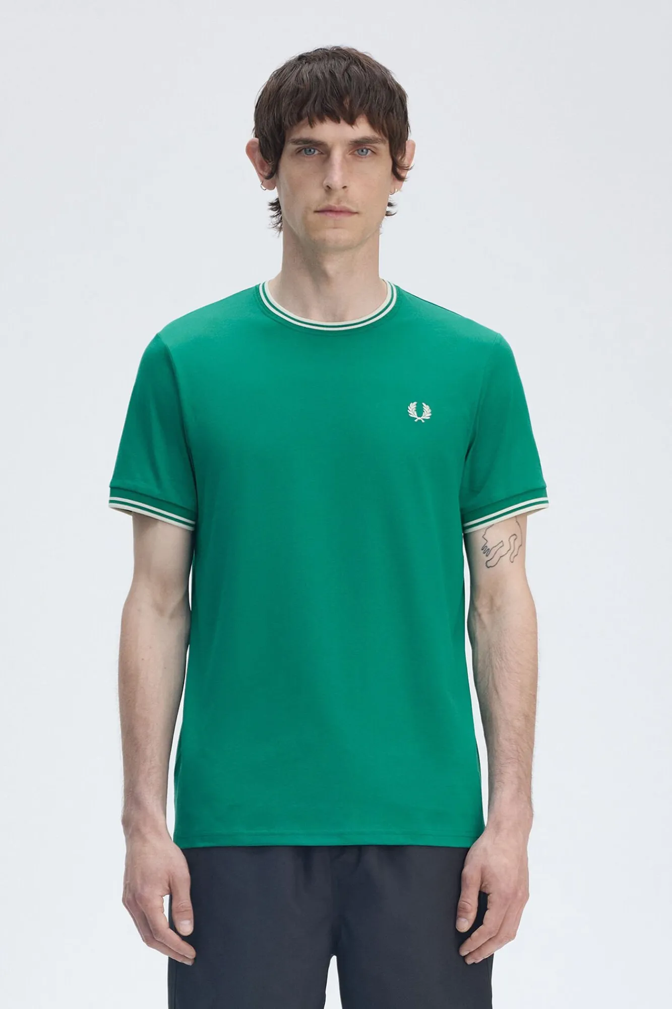 Hombre Fred Perry Camisetas>Camiseta de hombre de manga corta