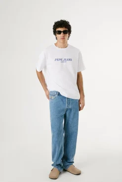Hombre Pepe Jeans Camisetas>Camiseta de manga corta con logo y fantasia trasera.