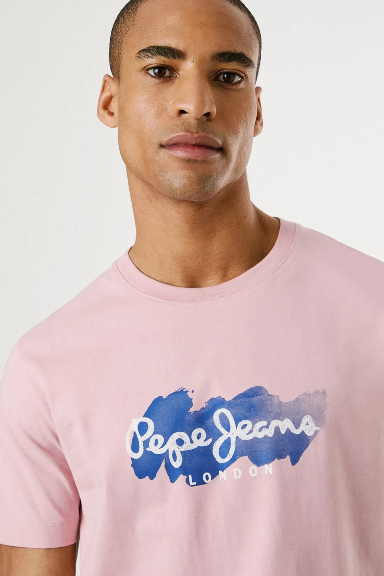Hombre Pepe Jeans Camisetas>Camiseta de manga corta con logo y estampado frontal.