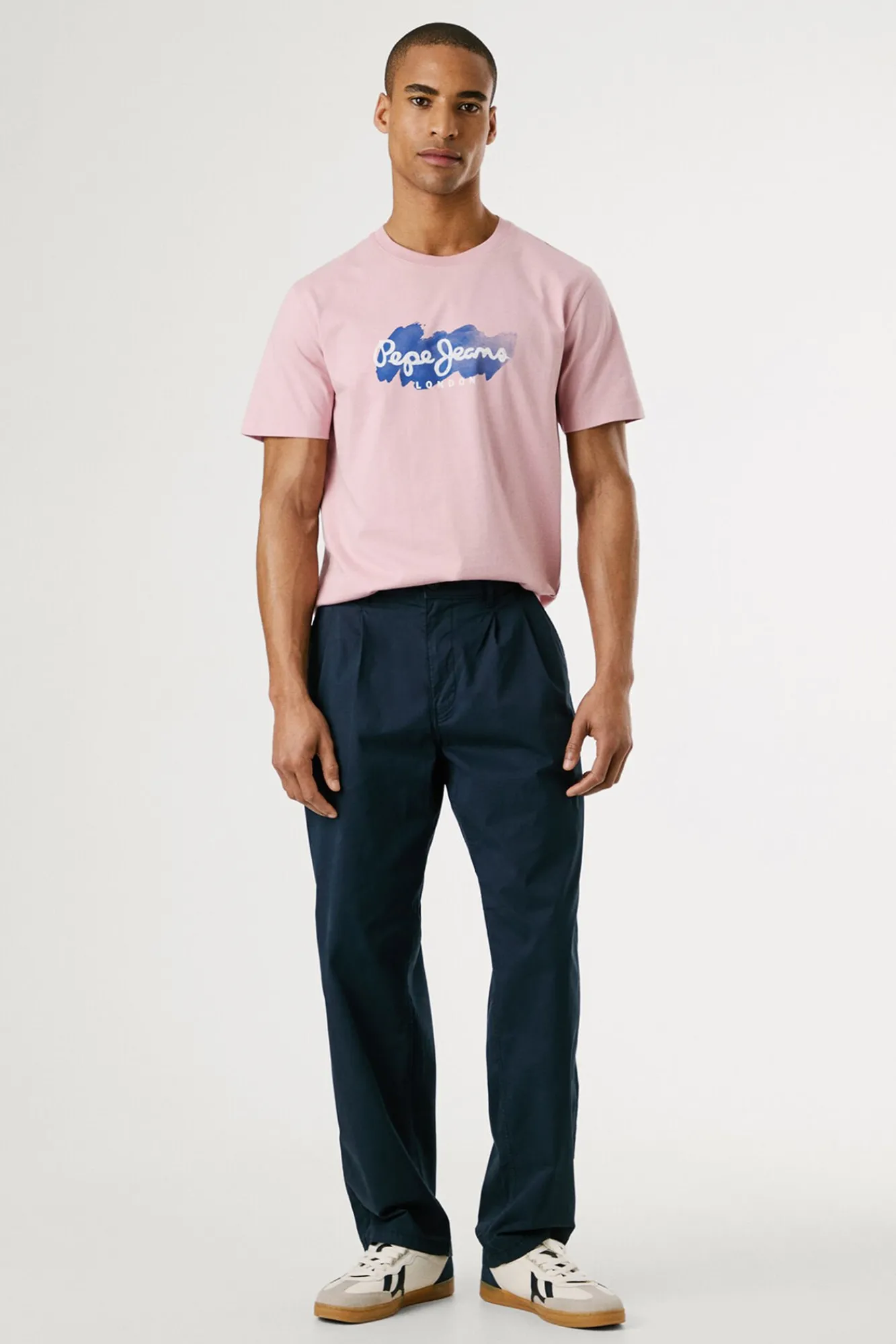 Hombre Pepe Jeans Camisetas>Camiseta de manga corta con logo y estampado frontal.